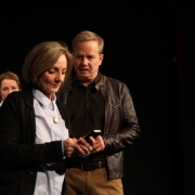 CALL CENTER von Franz Hohler im Theater Matte Bern (2018-2019). Markus Maria Enggist als Kommissar Hersberger.