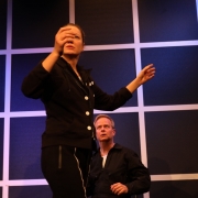 LASSEN SIE MEINE WÖRTER IN RUHE! von Franz Hohler im Theater Matte Bern (2018-2019). Markus Maria Enggist als Halbstein.