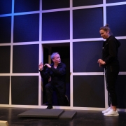 LASSEN SIE MEINE WÖRTER IN RUHE! von Franz Hohler im Theater Matte Bern (2018-2019). Markus Maria Enggist als Halbstein.