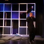 LASSEN SIE MEINE WÖRTER IN RUHE! von Franz Hohler im Theater Matte Bern (2018-2019). Markus Maria Enggist als Halbstein.